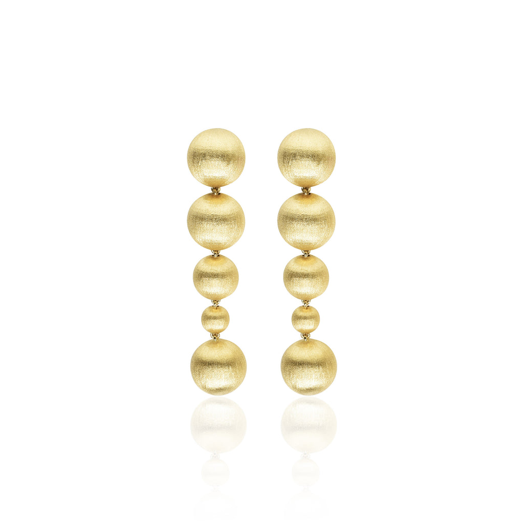 Brushed Gold Earrings