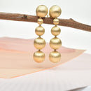 Brushed Gold Earrings