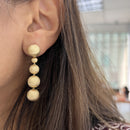 Brushed Gold Earrings