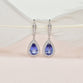 Dressy Diamond and Tanzanite Earrings