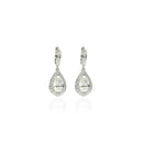 Pear Shaped Diamond Drop Earrings
