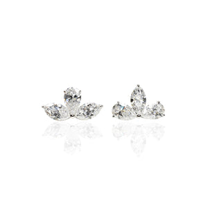 Climber Marquise and Pear Earrings