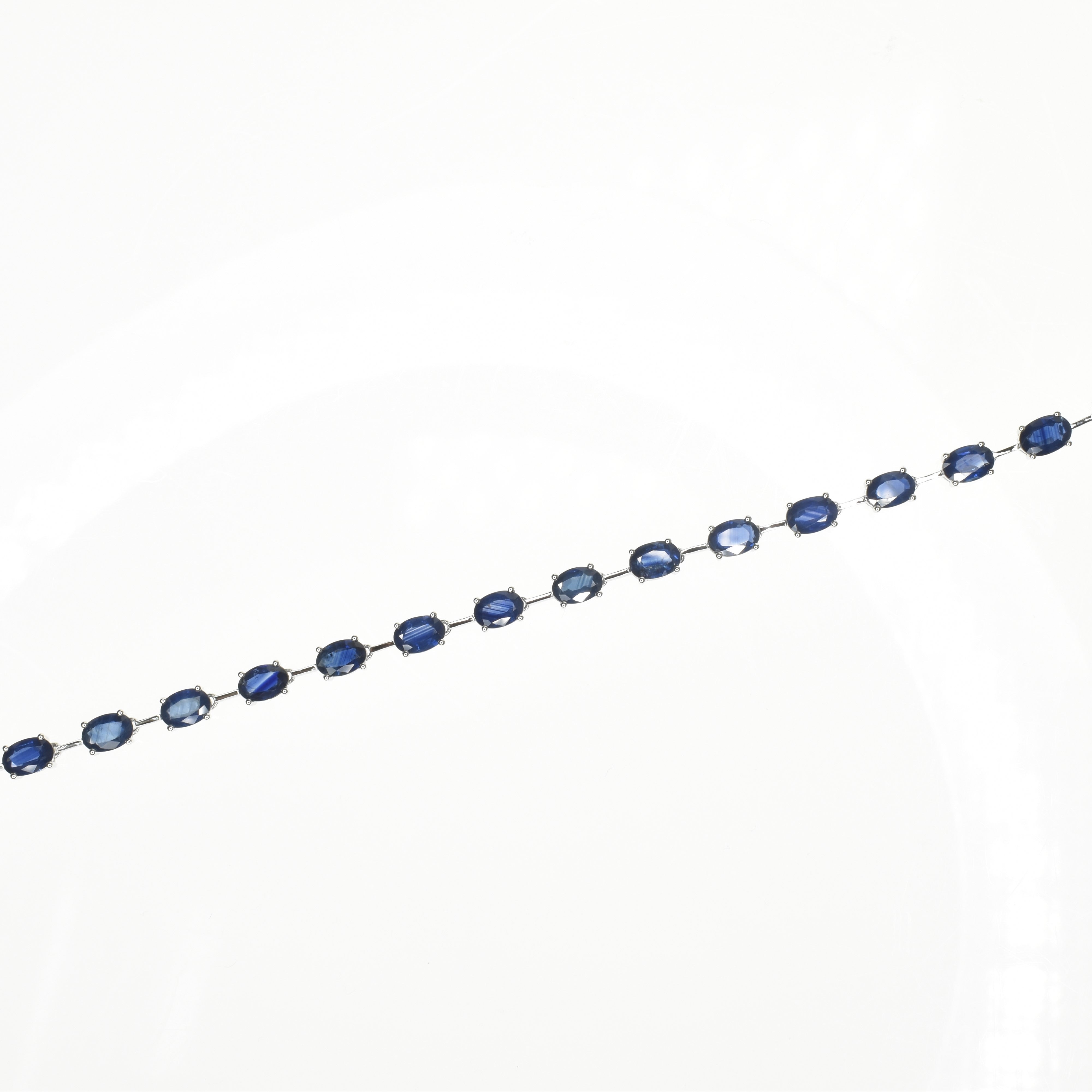 Oval Shape Sapphire Bracelet