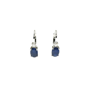 Sapphire and Diamond Earrings