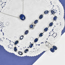 Oval Shape Sapphire Bracelet