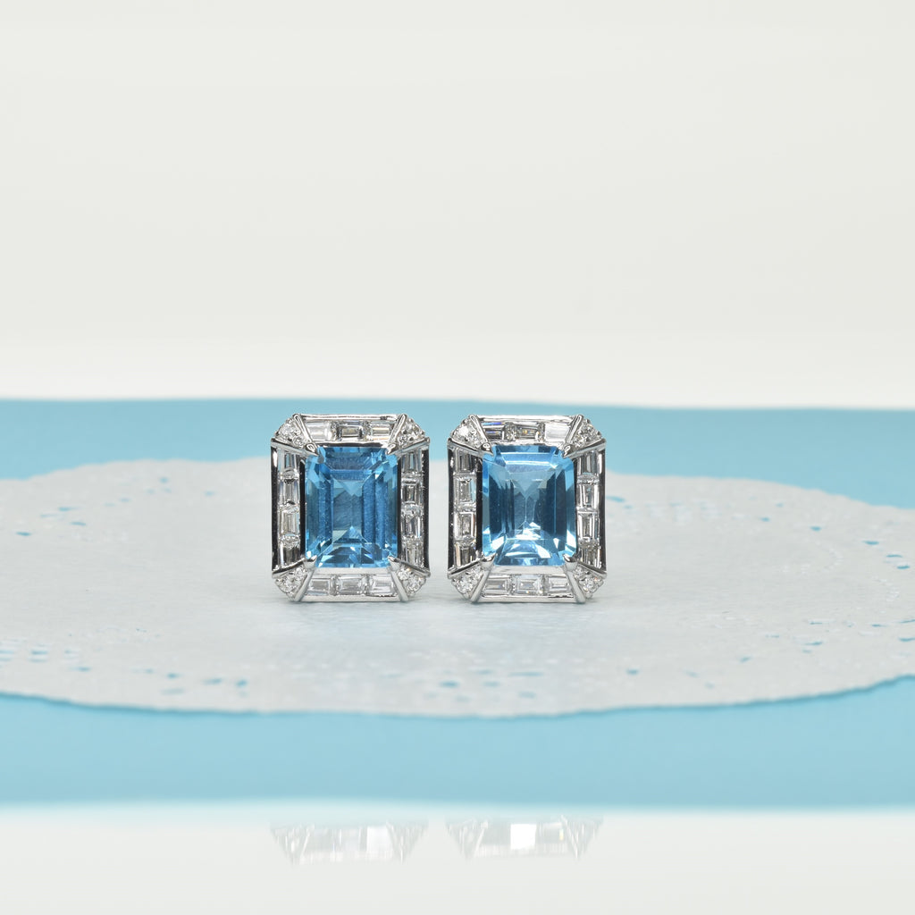 Mens Cufflinks with Topaz and Diamond NIYA K