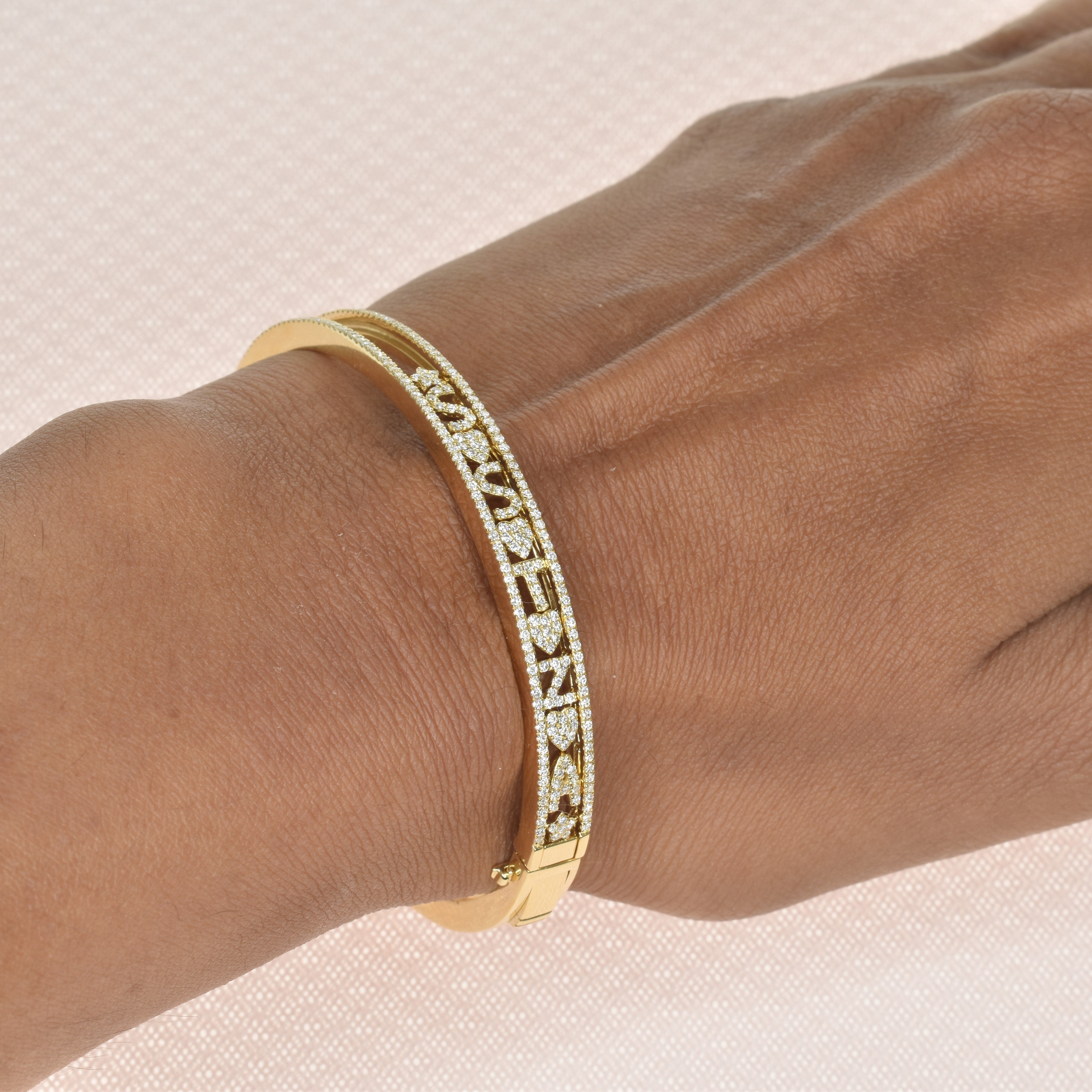 Personalised Charms Slider Bangle