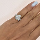 Unique Pear Shape Diamond Engagment Ring
