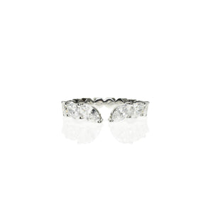 Multi Diamond Shaped Wedding Band
