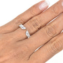 Multi Diamond Shaped Wedding Band