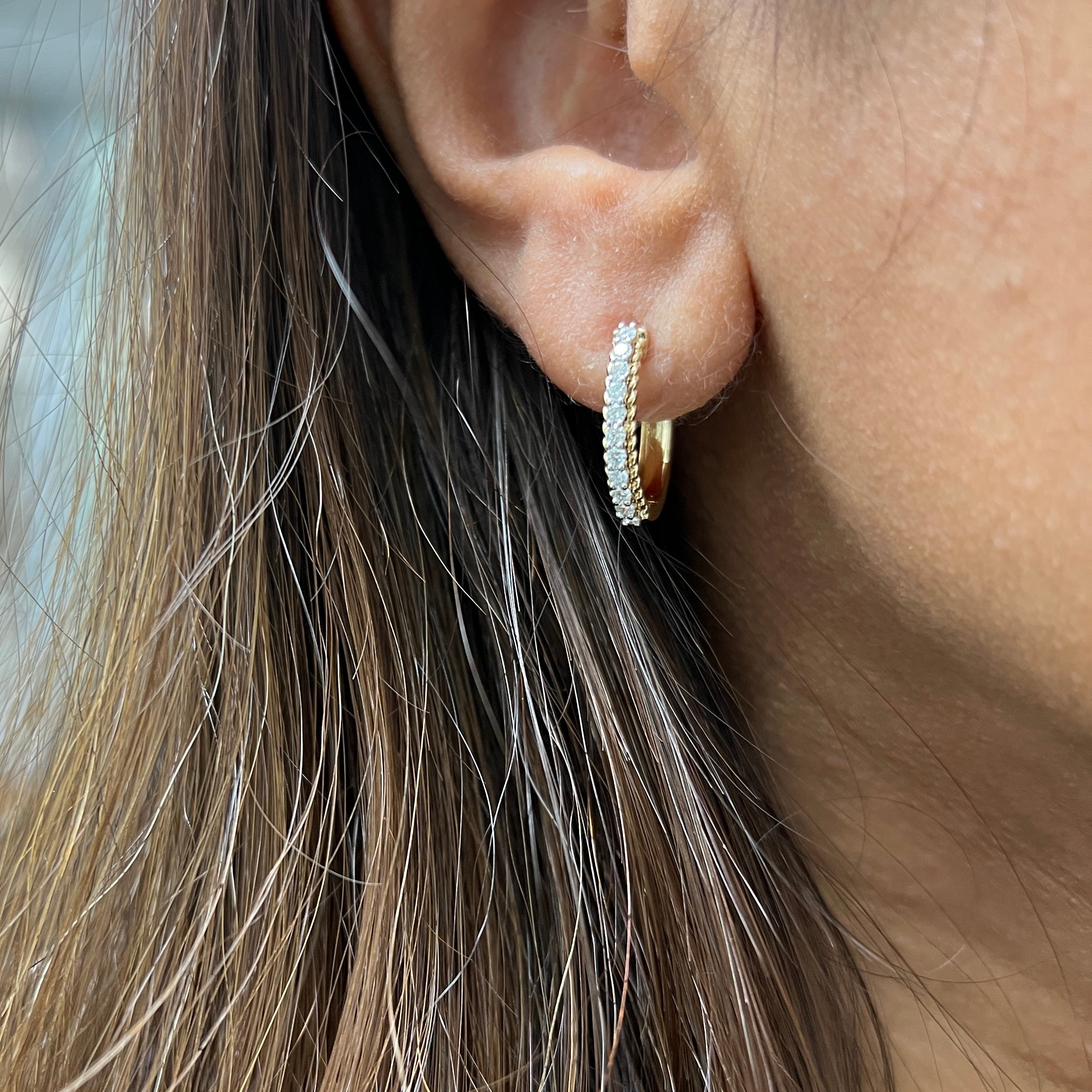 Baby Hoops with Rope Edges