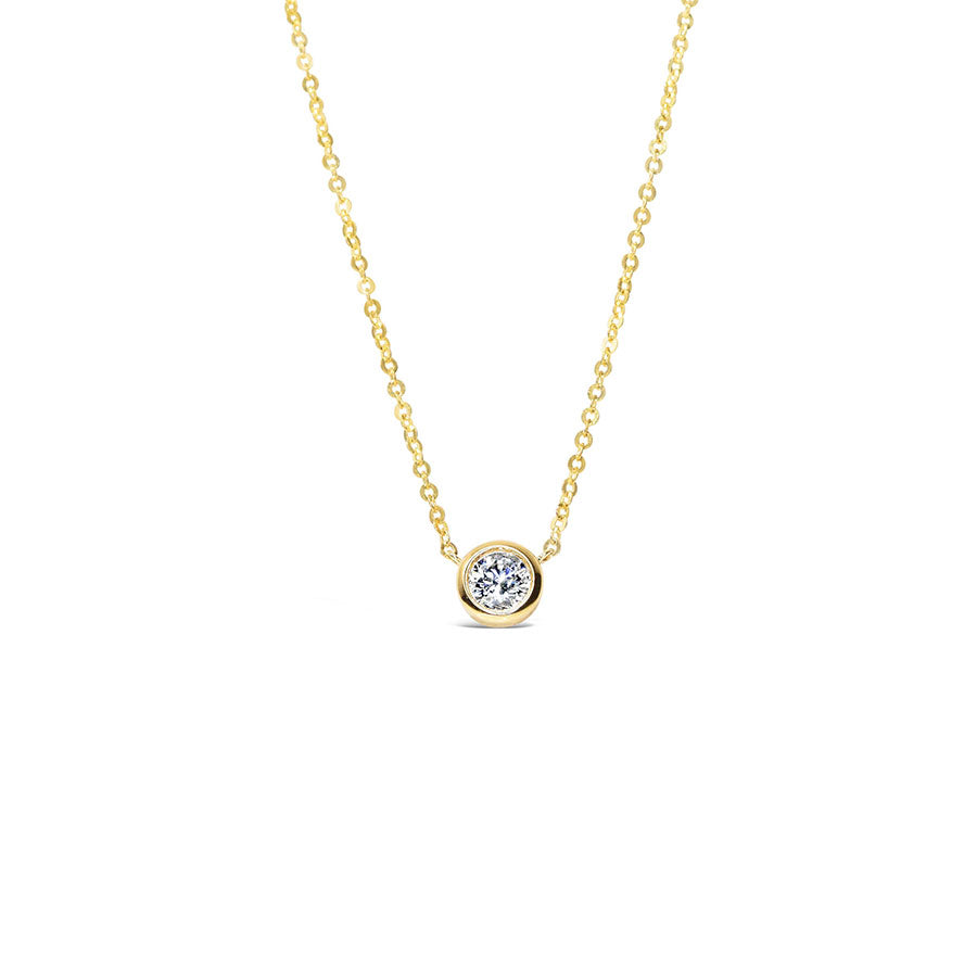 Bezel set Diamond Necklace