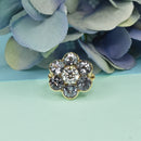 Floral Diamond & Spinel Daisy Ring