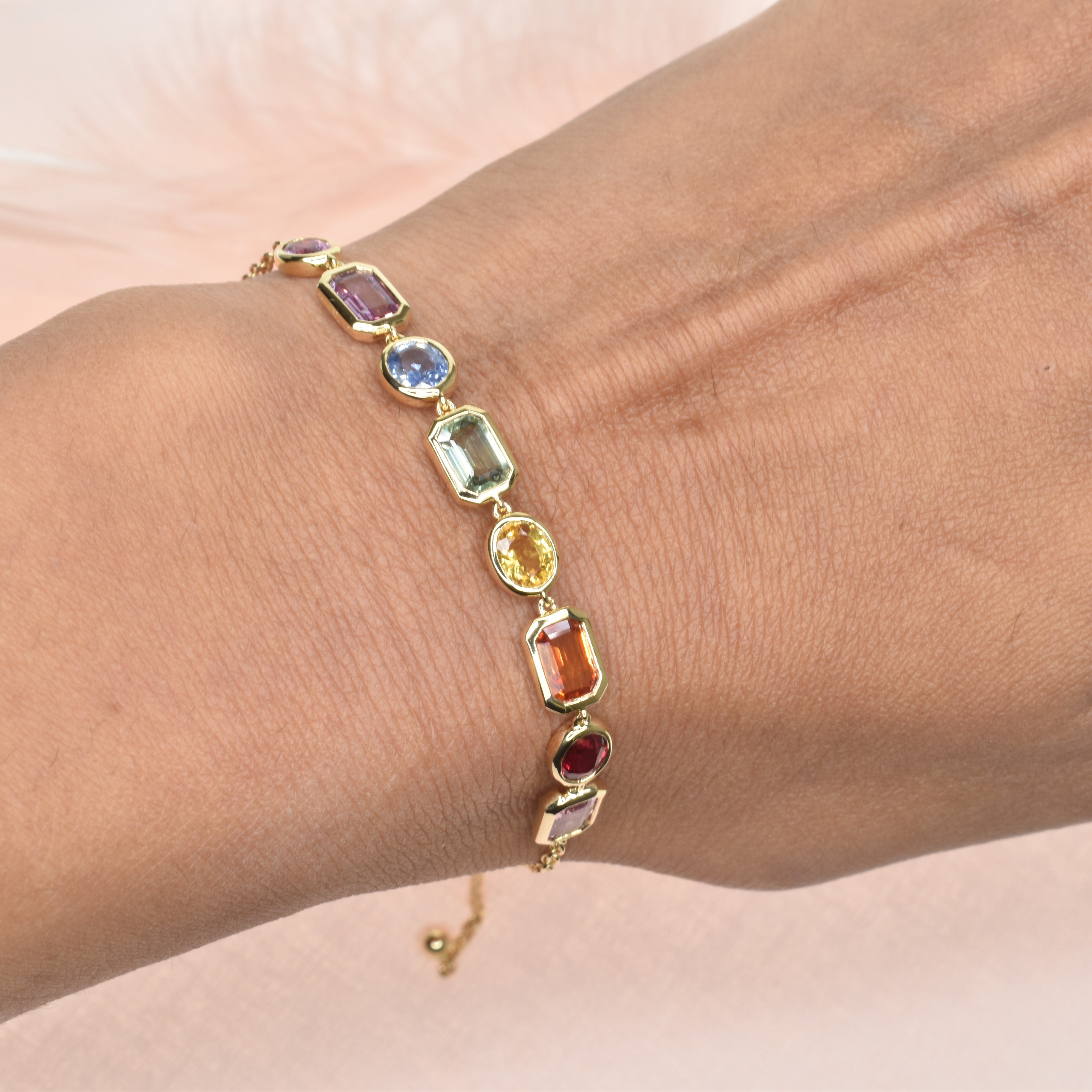 Rainbow Chain Bracelet