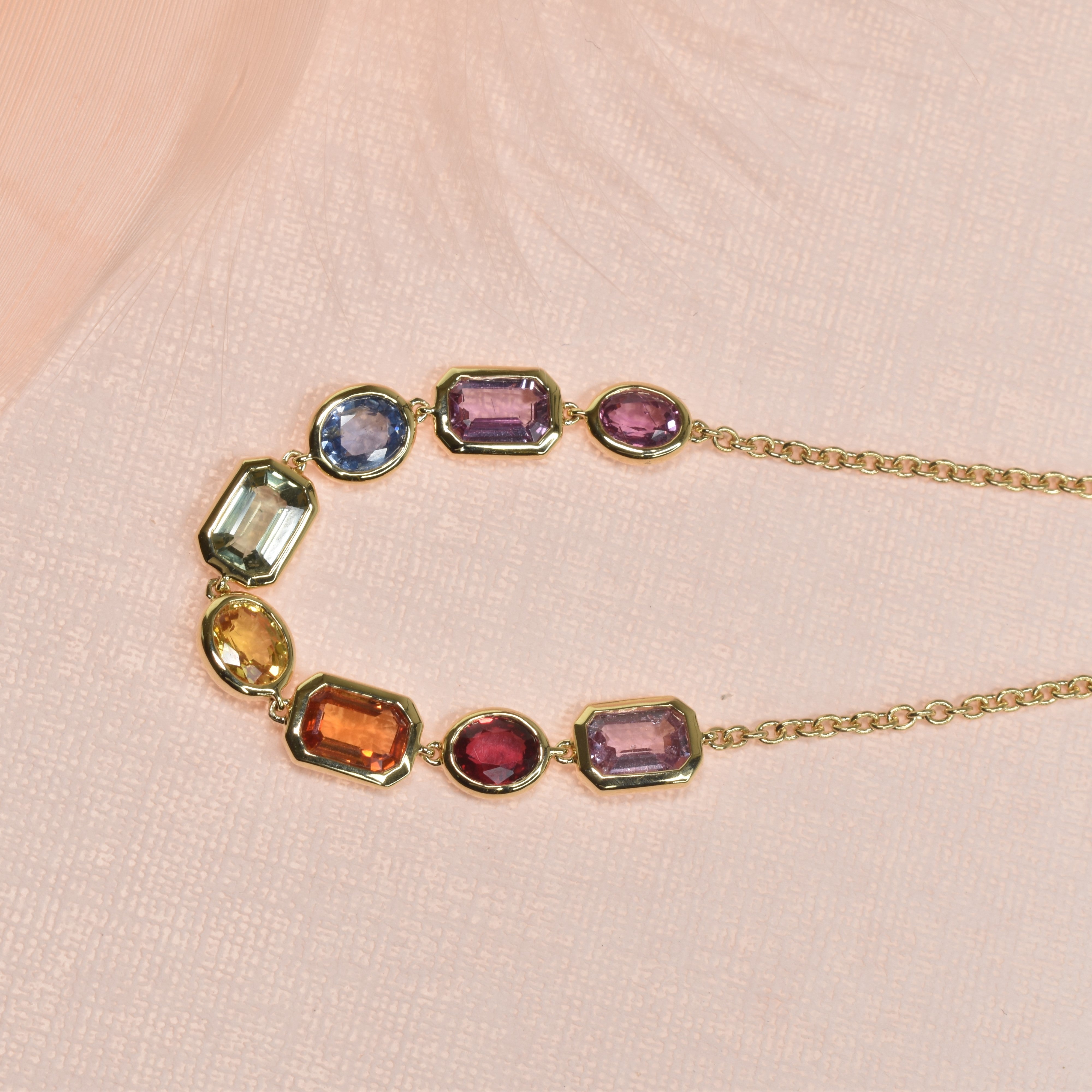 Rainbow Chain Bracelet