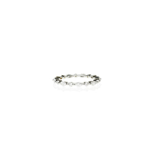 Marquise & round shared prong ring