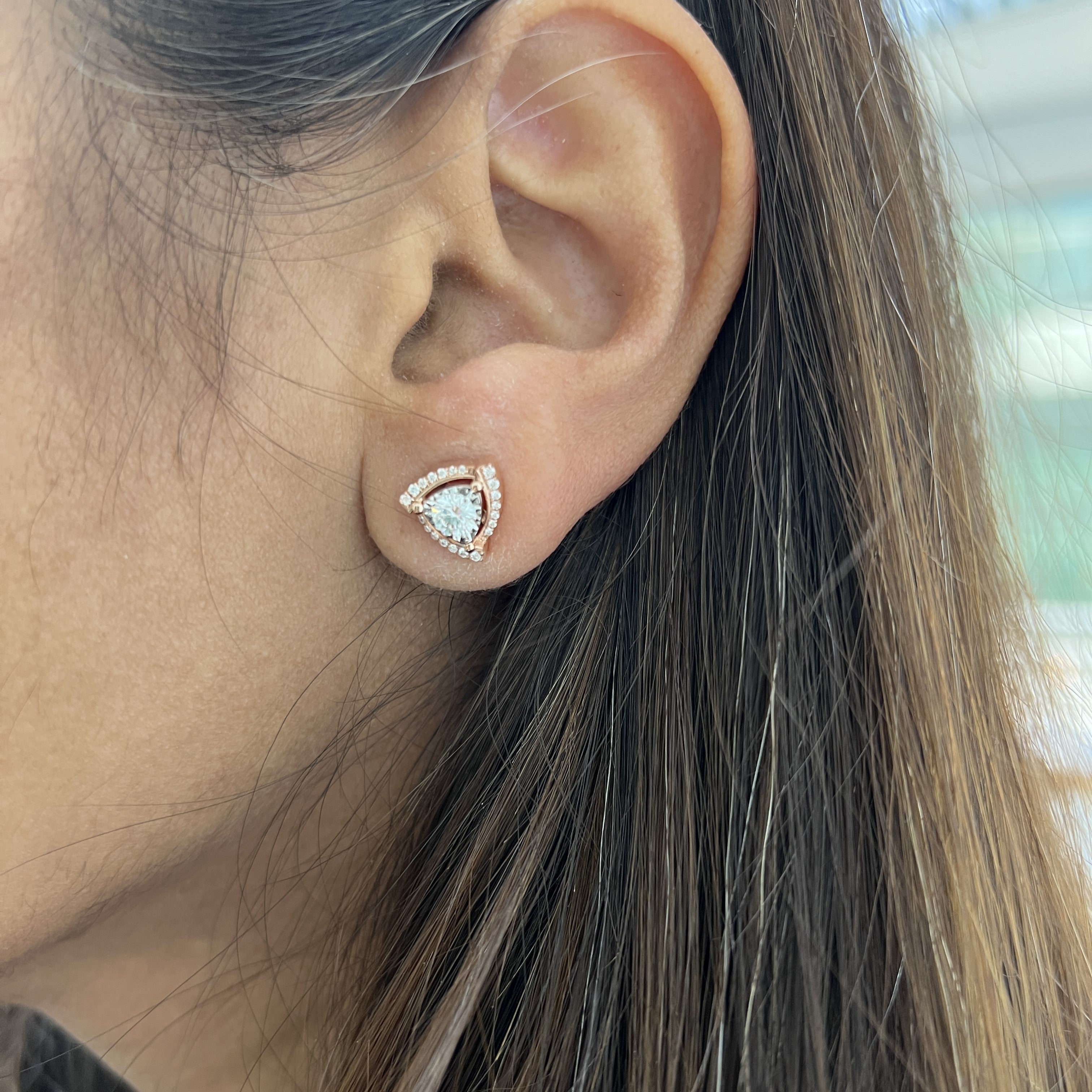 Twisted Triangle Studs