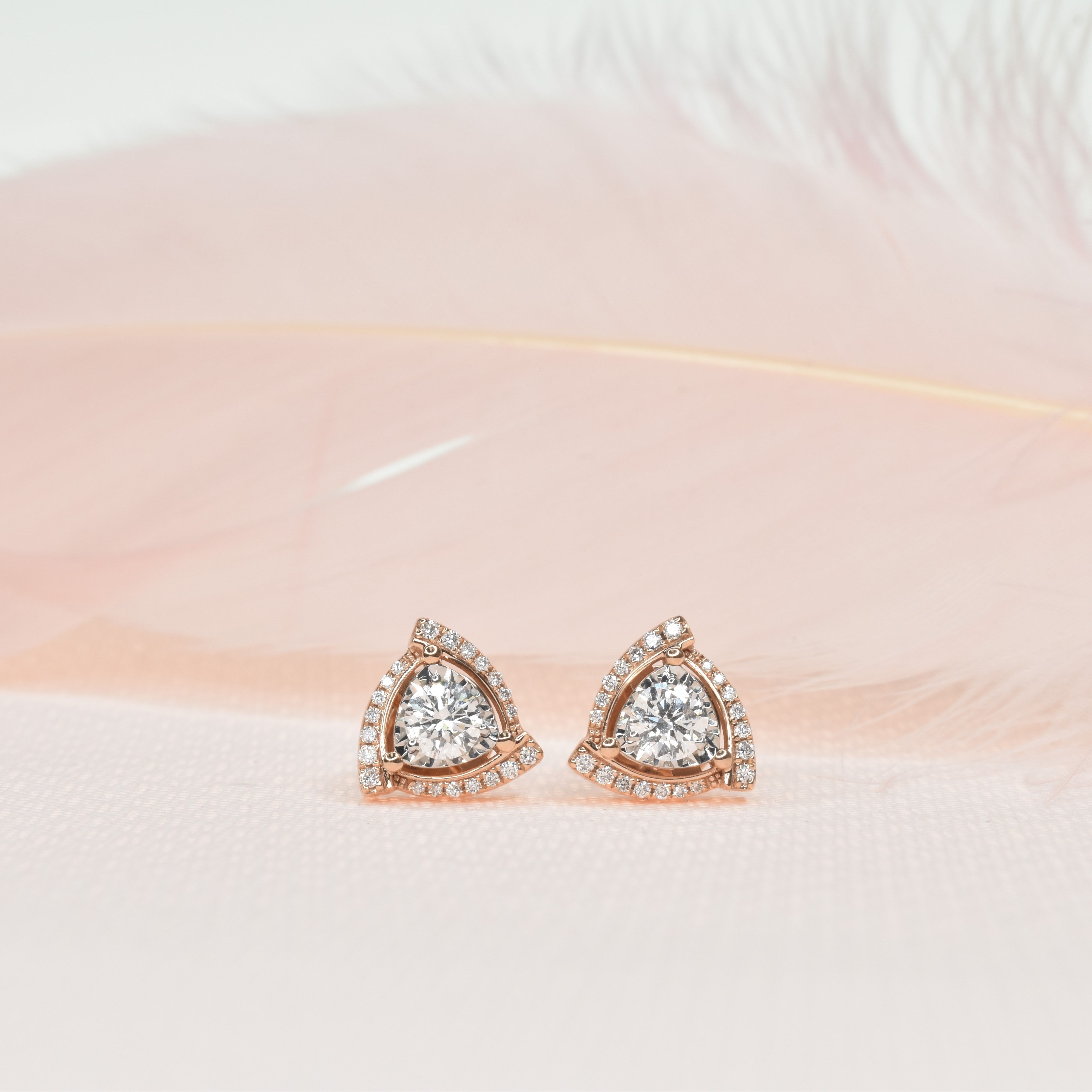 Twisted Triangle Studs