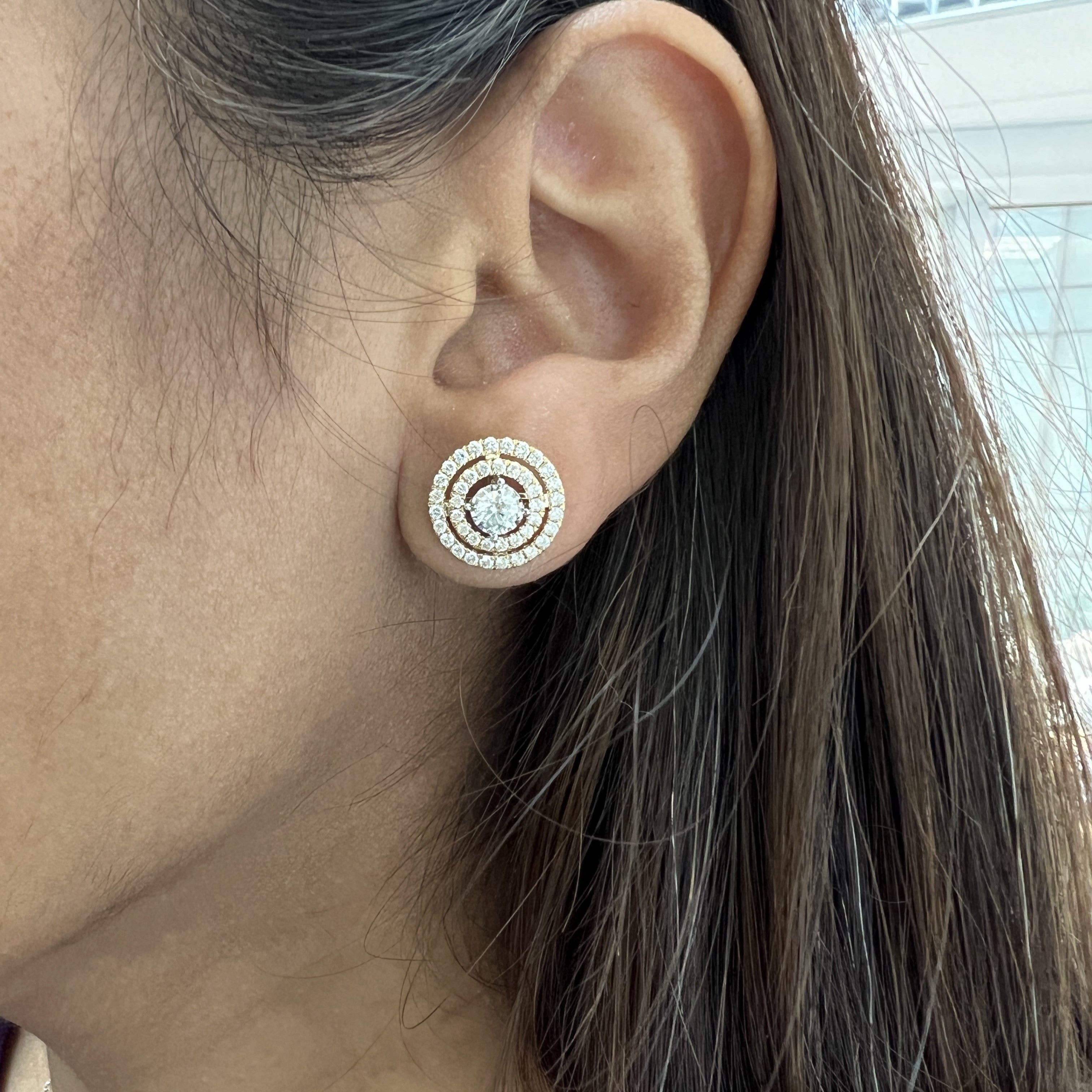 Majestic Double Halo Earrings