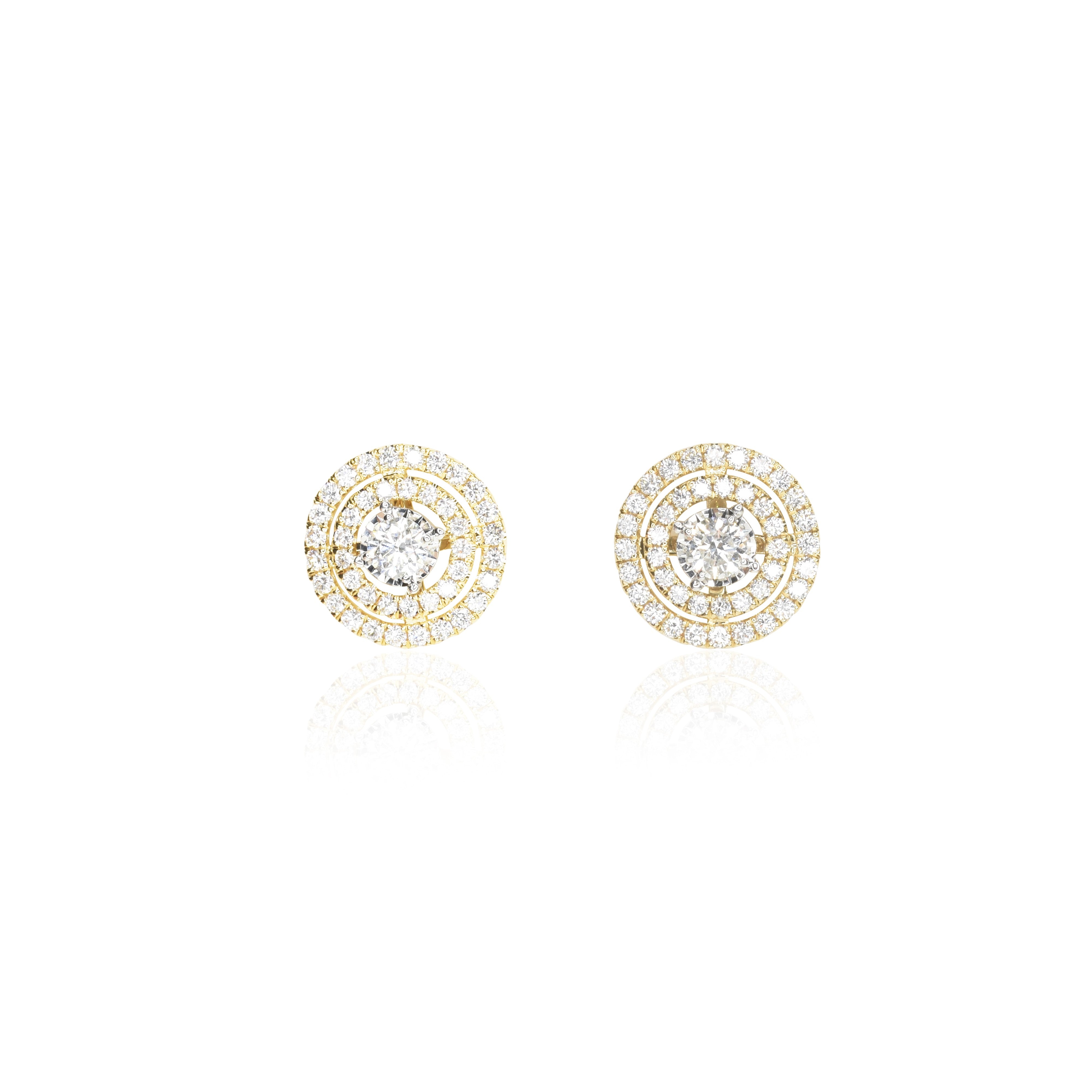 Majestic Double Halo Earrings