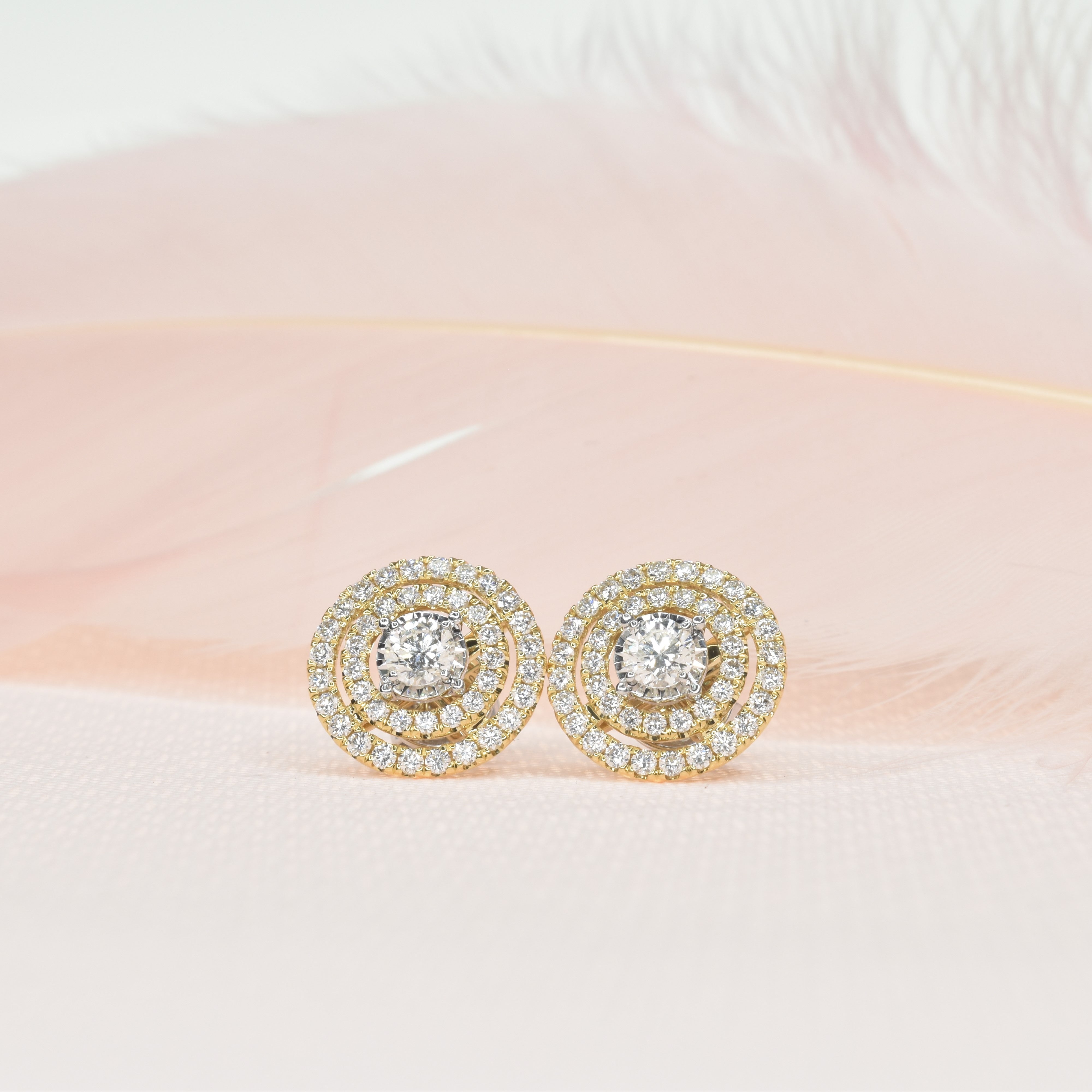 Majestic Double Halo Earrings