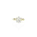 Art Deco Pear Shaped Diamond Engagment Ring