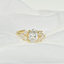 Floral Oval and Marquise Engagment Ring