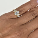 Floral Oval and Marquise Engagment Ring