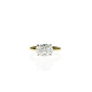 Sideways Set Oval Diamond Ring