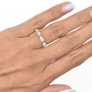 Sideaways Floating Pear Shaped Band