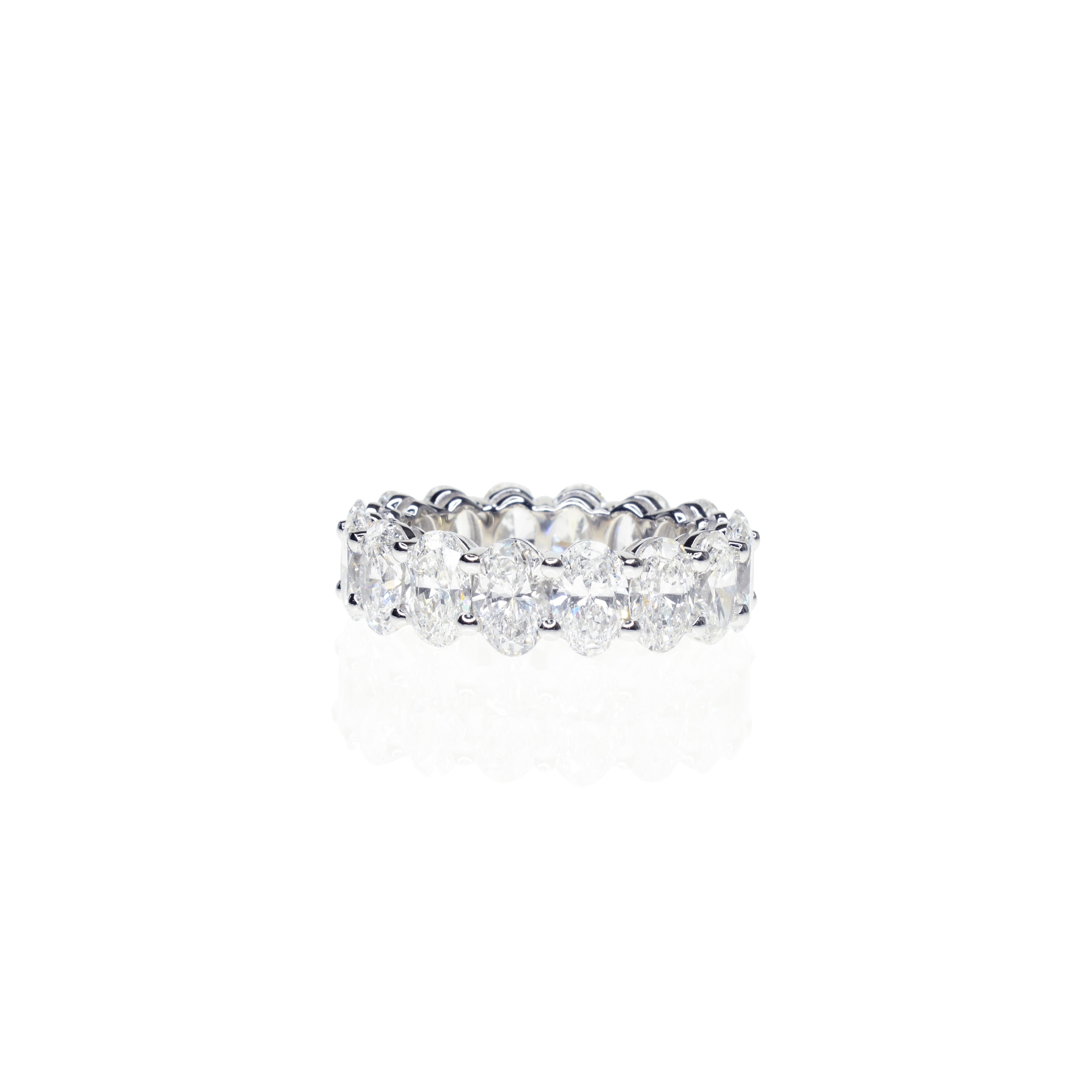 40pt Oval Shaped Diamond Eternity Ring