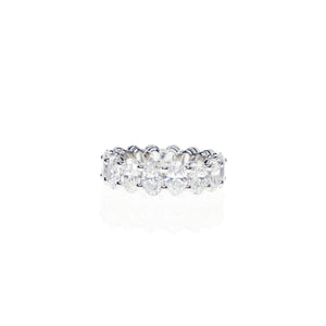 40pt Oval Shaped Diamond Eternity Ring