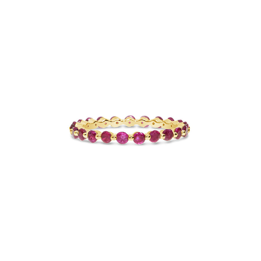 Shared Prong Ruby Ring