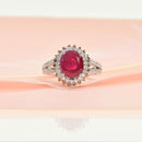 Floral Ruby Ring