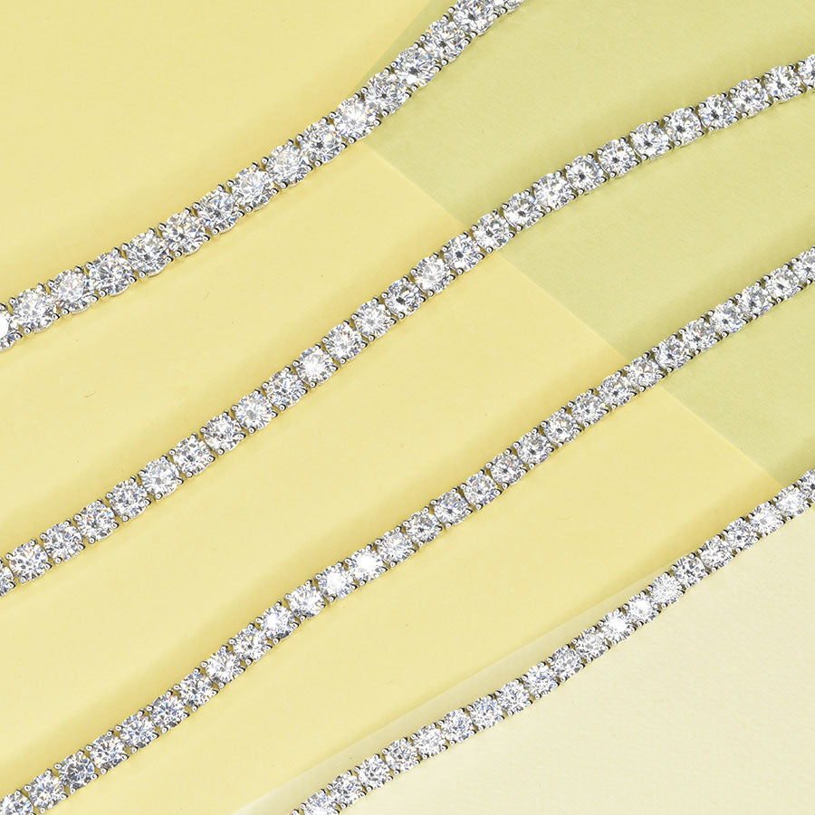 Classic Tennis Bracelet with 3.7mm Diamonds