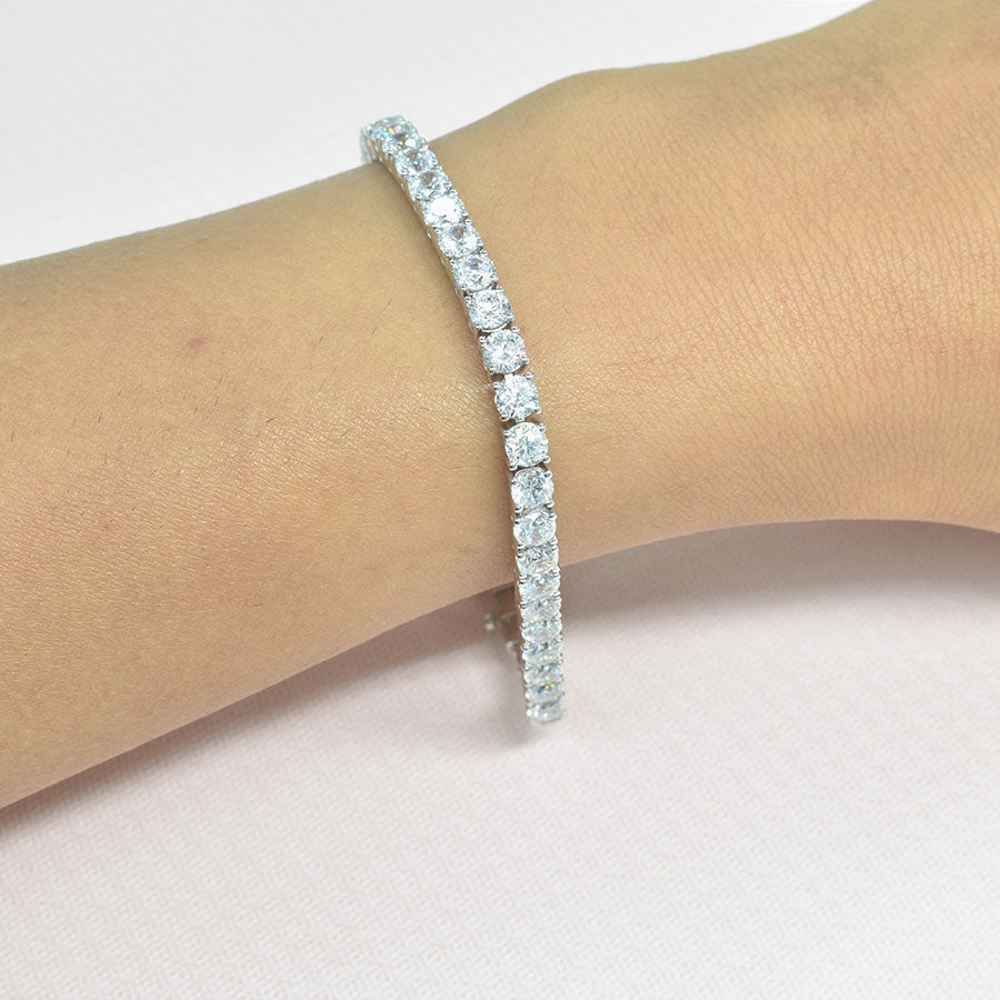 Classic Tennis Bracelet with 3.7mm Diamonds