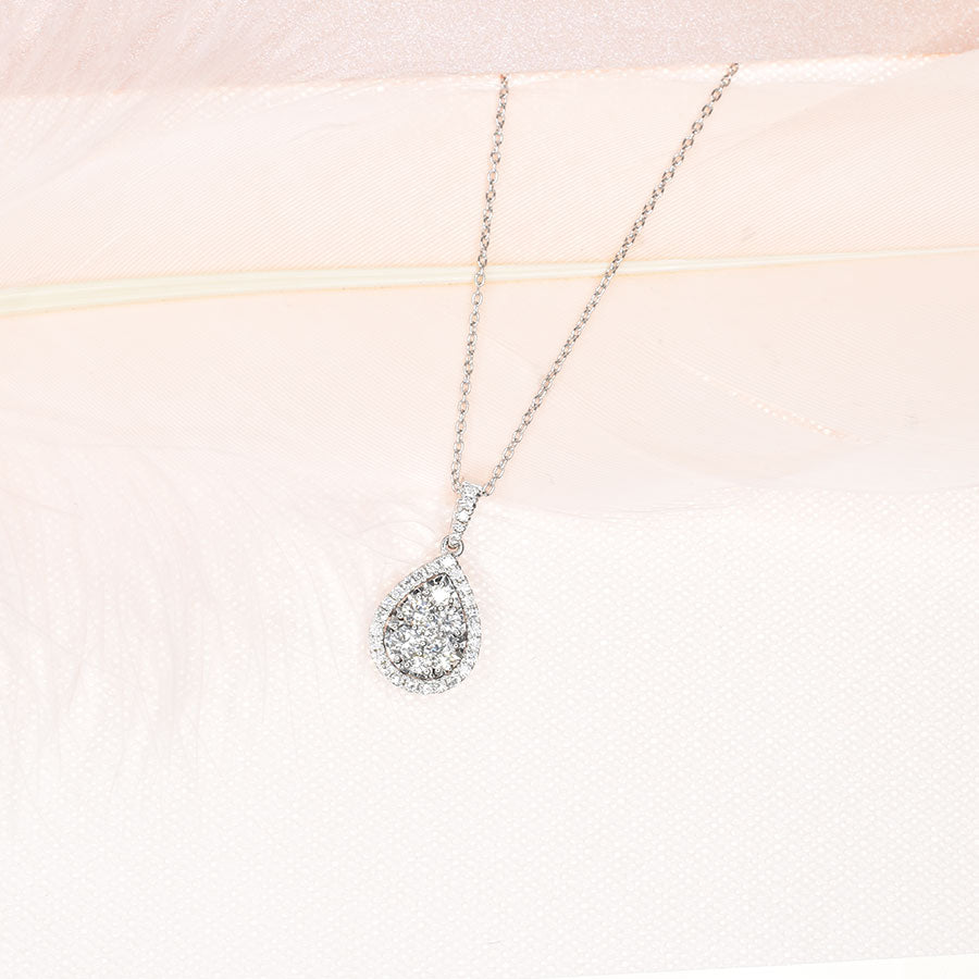 Pear Shape Cluster Pendant