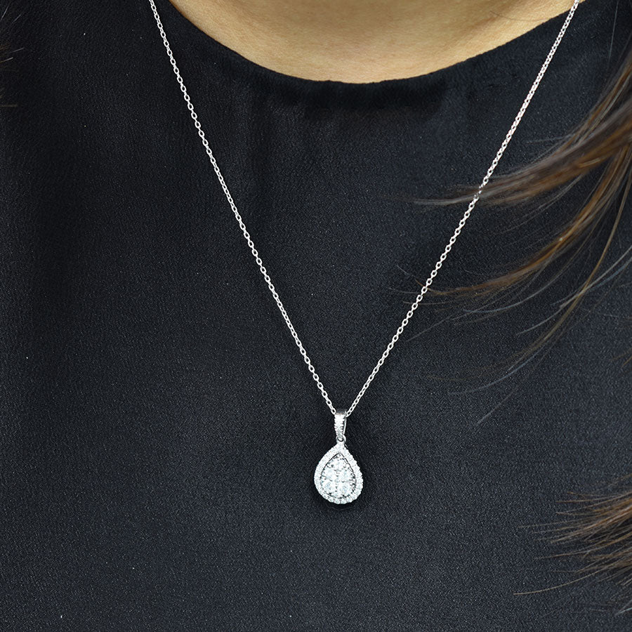 Pear Shape Cluster Pendant