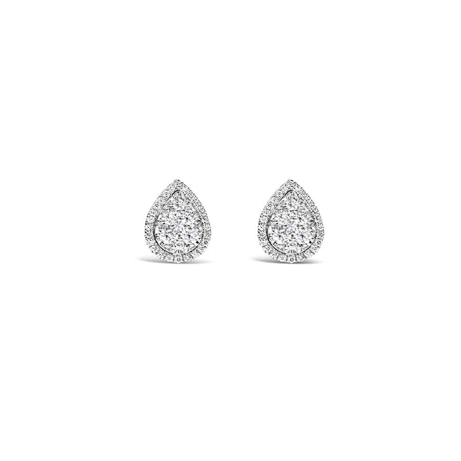 Pear Cluster Earrings