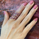 Twisted Ruby Marquise Ring