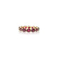 Sideways Oval Ring with Rubies