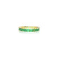 Square Emerald Eternity Band