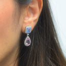 Morganite and Aquamarine Earrings