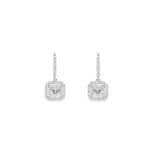 Princess Cut Diamond earrings