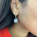 Princess Cut Diamond earrings
