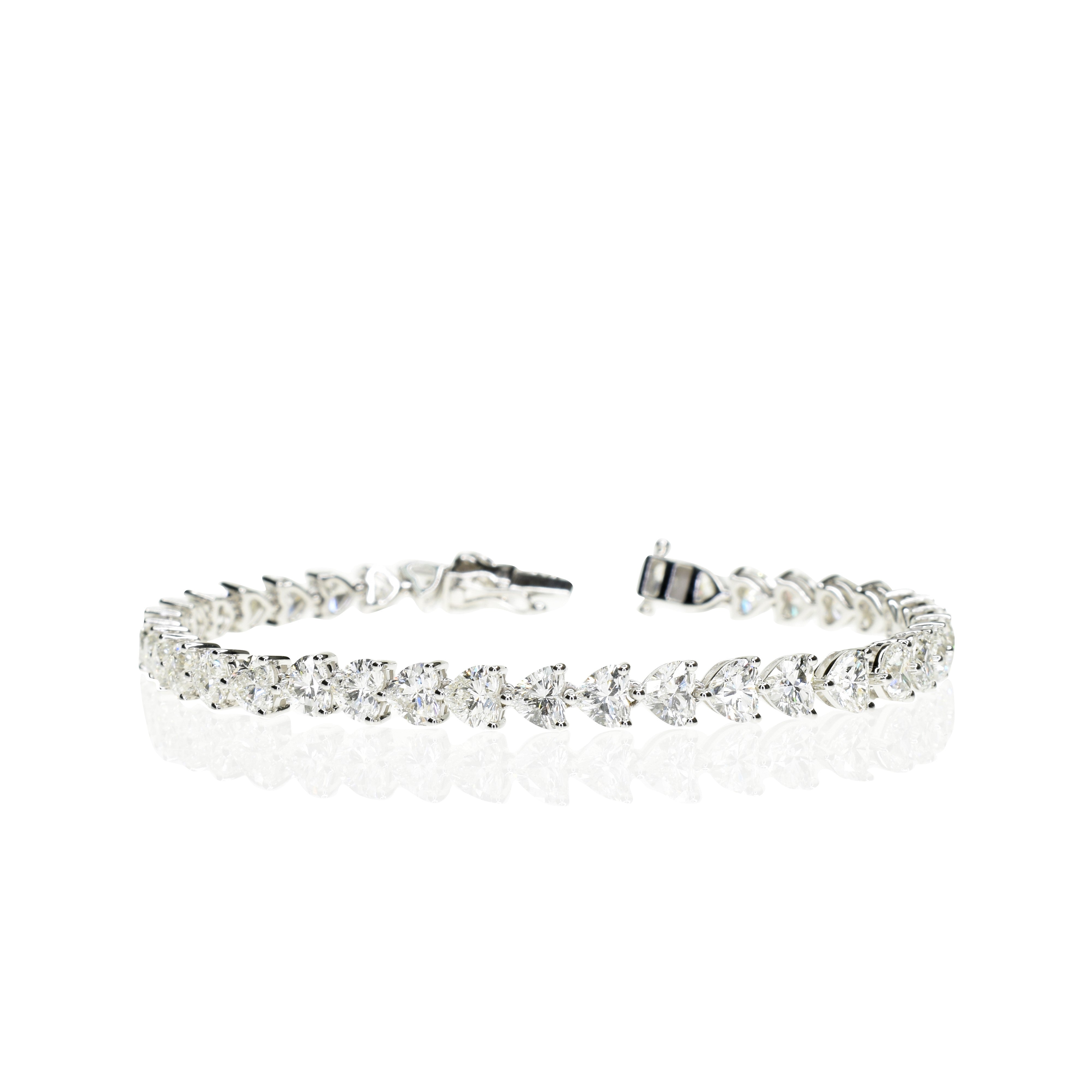 Heart Shaped Tennis bracelet