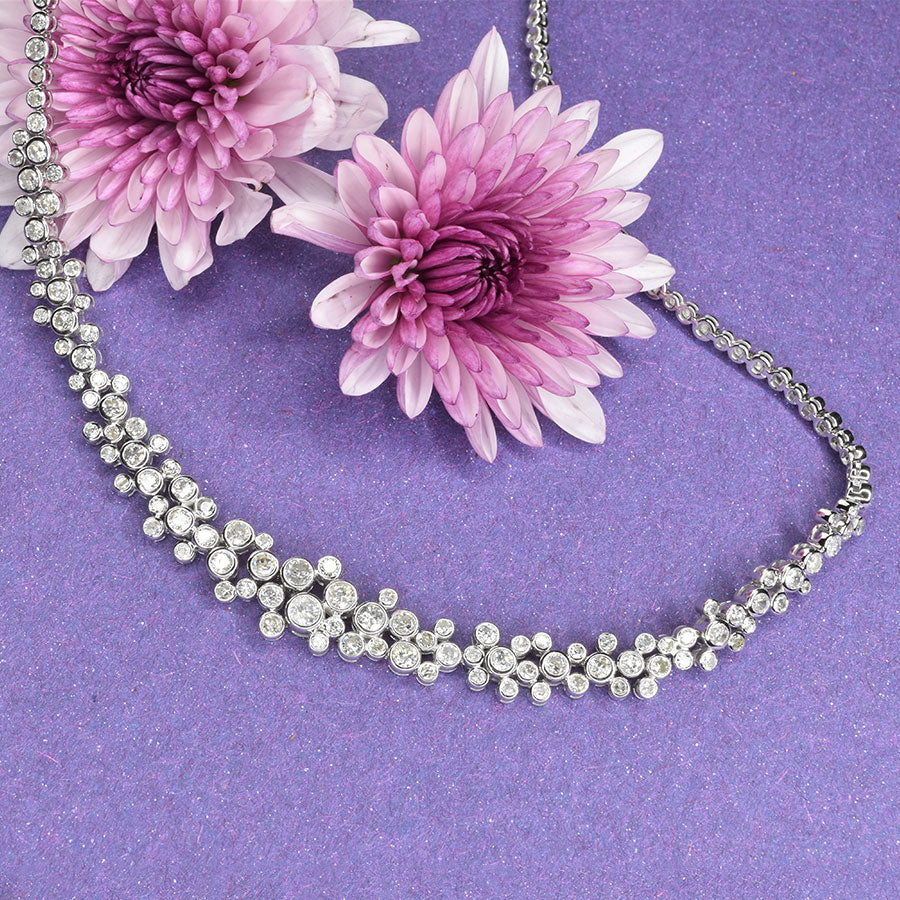 Bubble Diamond Necklace
