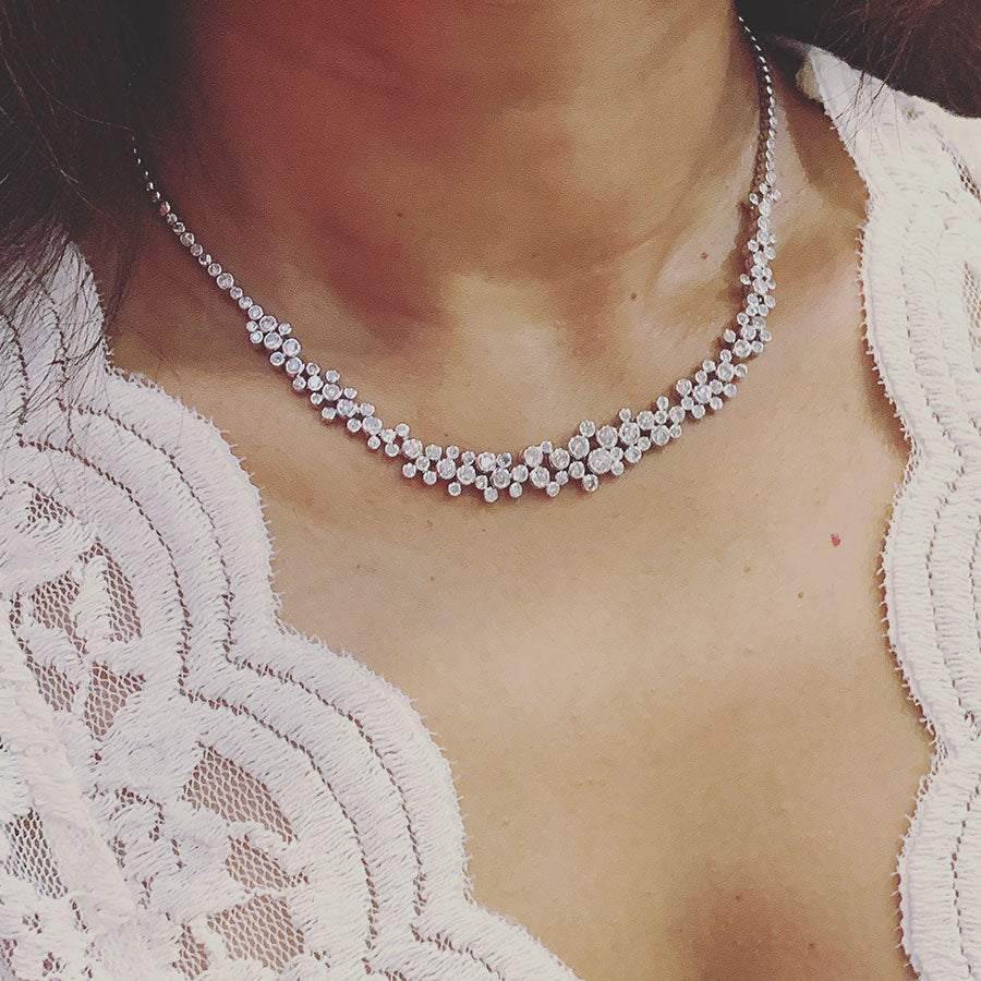 Bubble Diamond Necklace