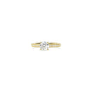 Round Diamond Ring with Filigree Detail