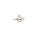 Pear Diamond Ring with Halo